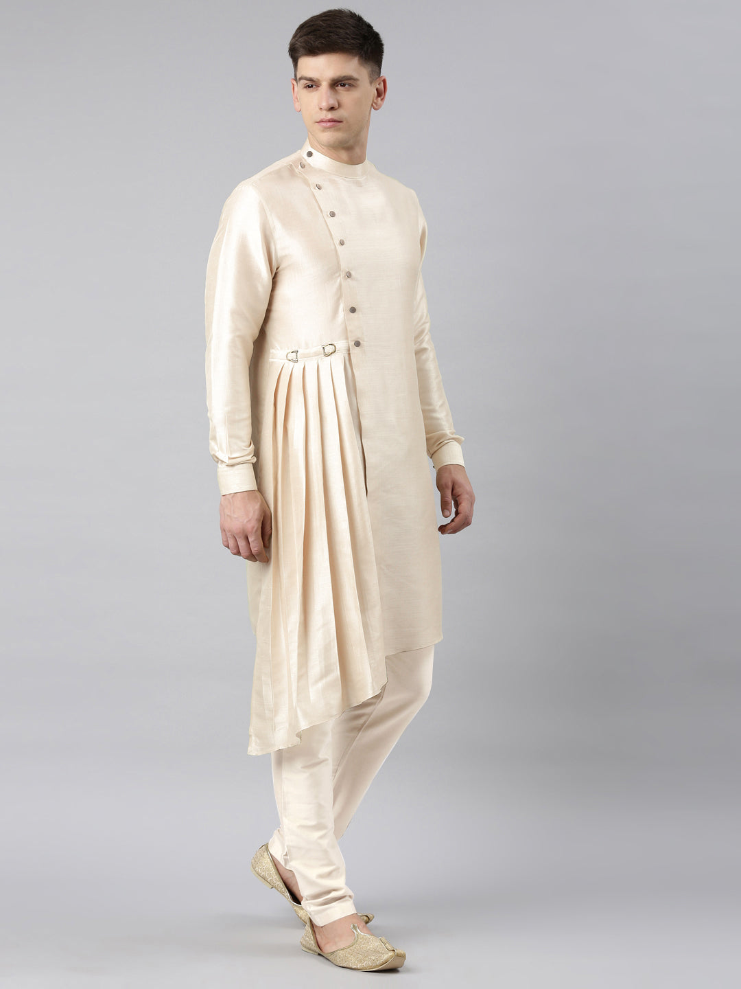 Light beige Drape Kurta Set