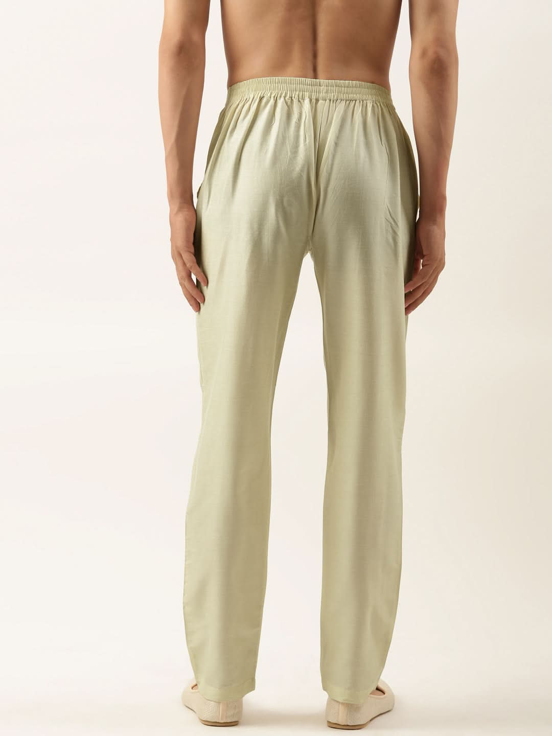 Light Gold Cotton Silk Pant Pajama