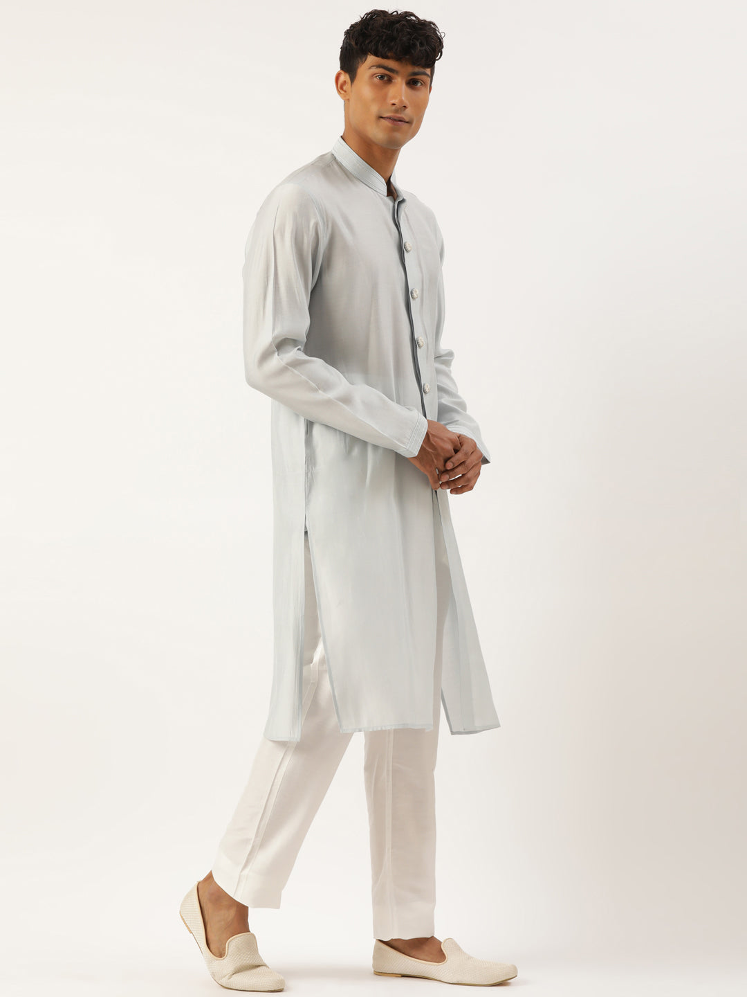 Light Blue Embroidery Indo