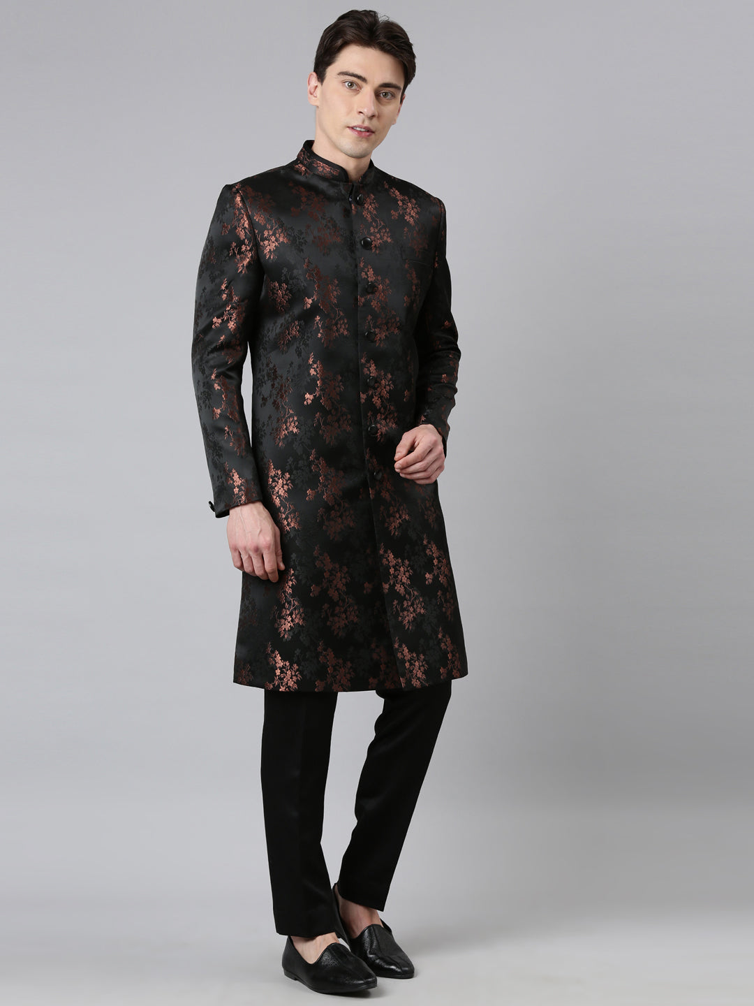 Copper Black Jacquard Indo Set