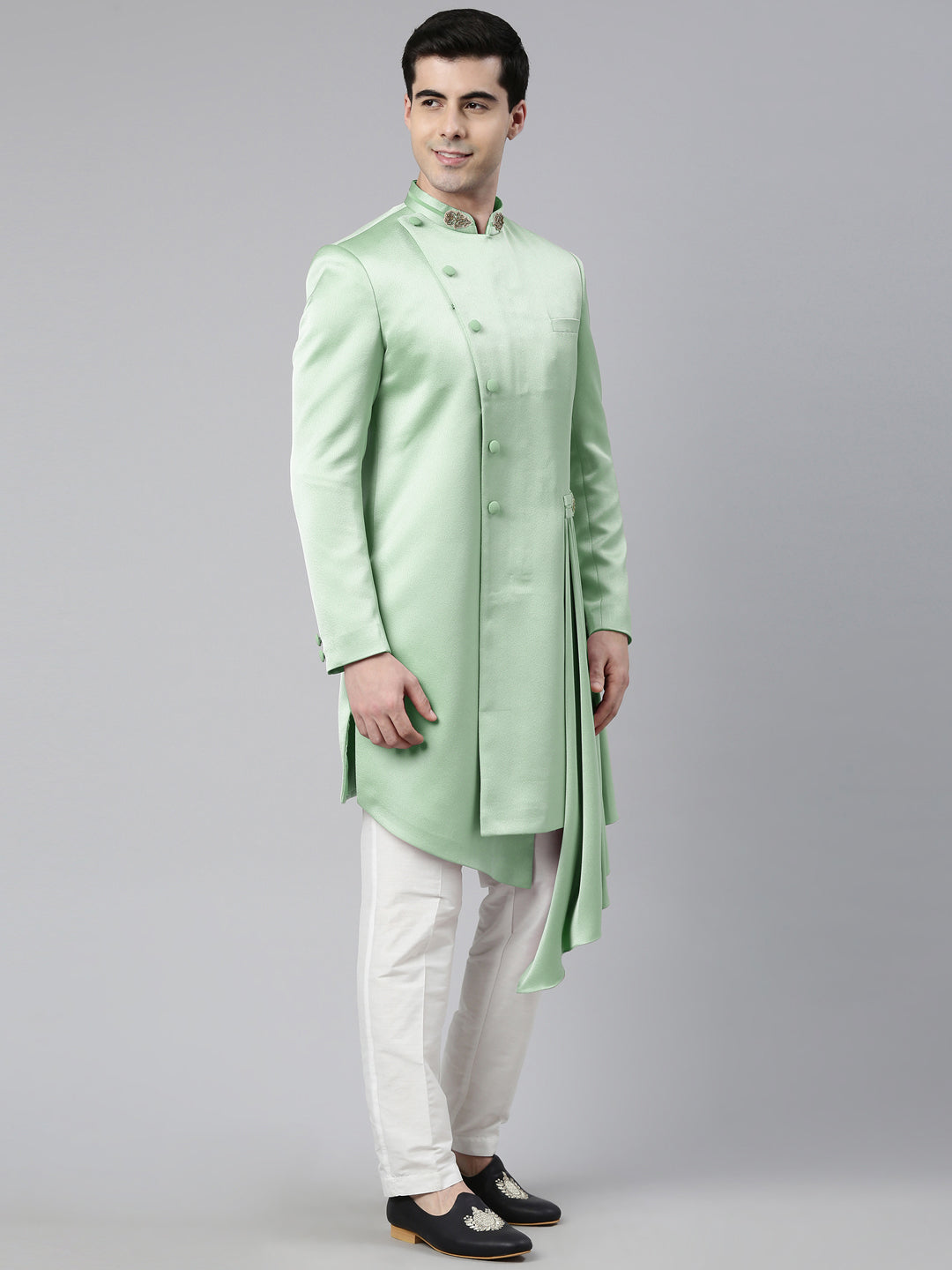 Green Draped Indo Set