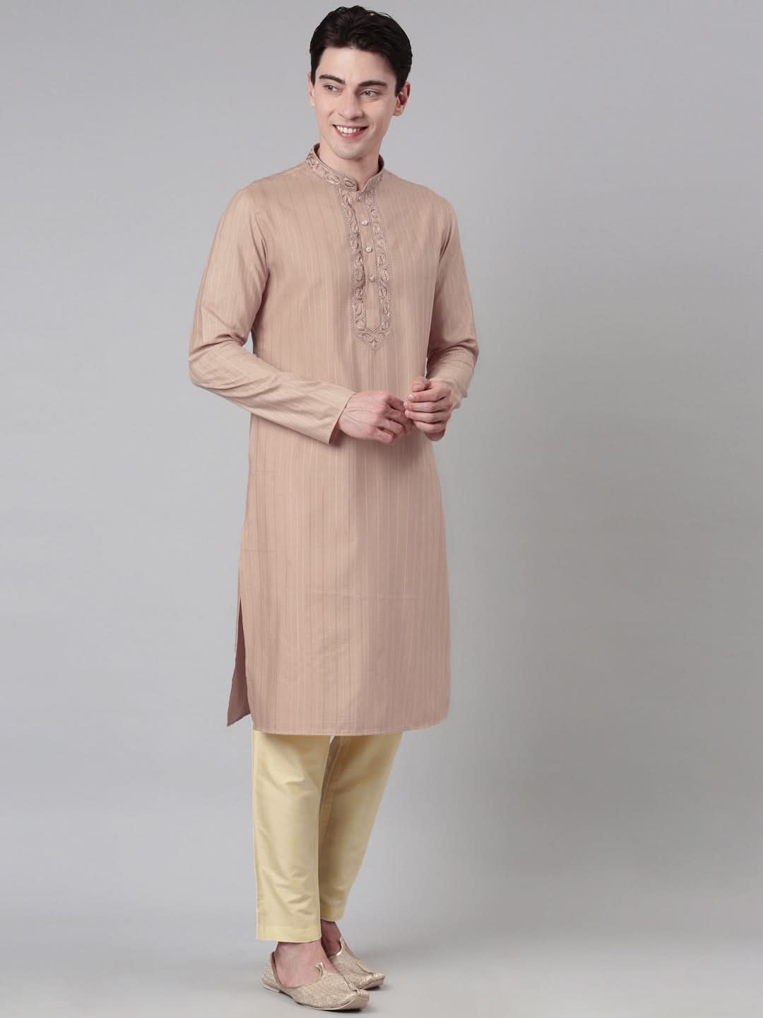 Sepia Embroidered kurta Set