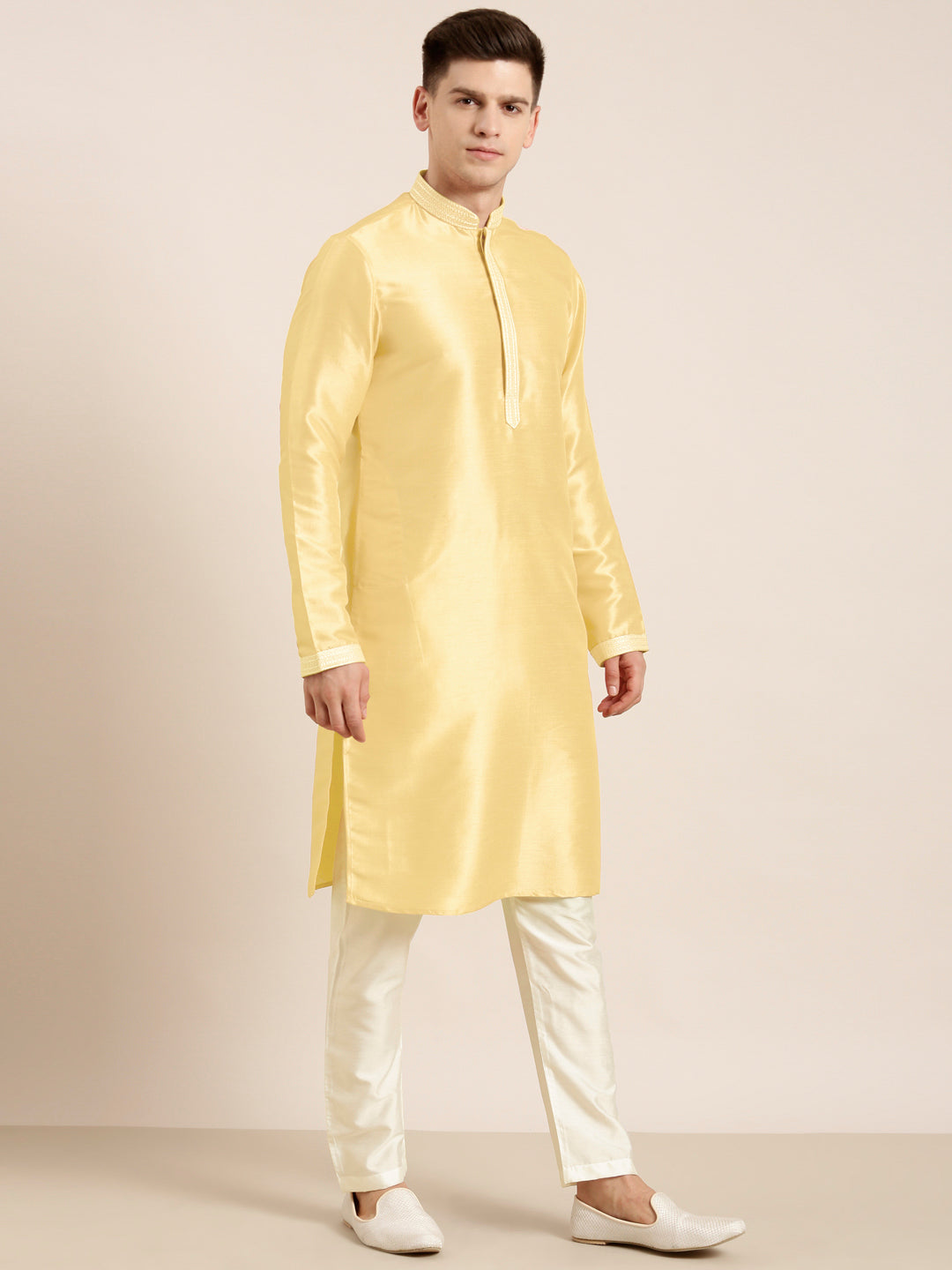 Yellow Embroidered Kurta Set