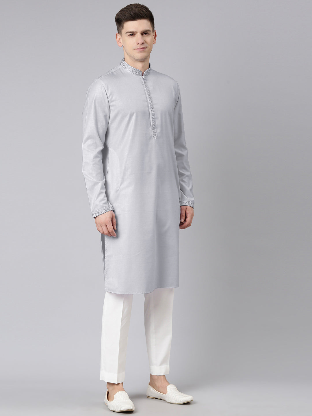 Grey Vivah Story Jacket Kurta set
