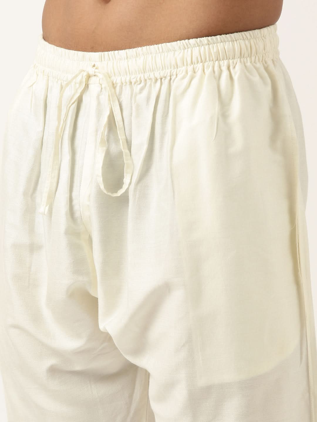 Rust Cotton Jacquard Angrakha kurta Set