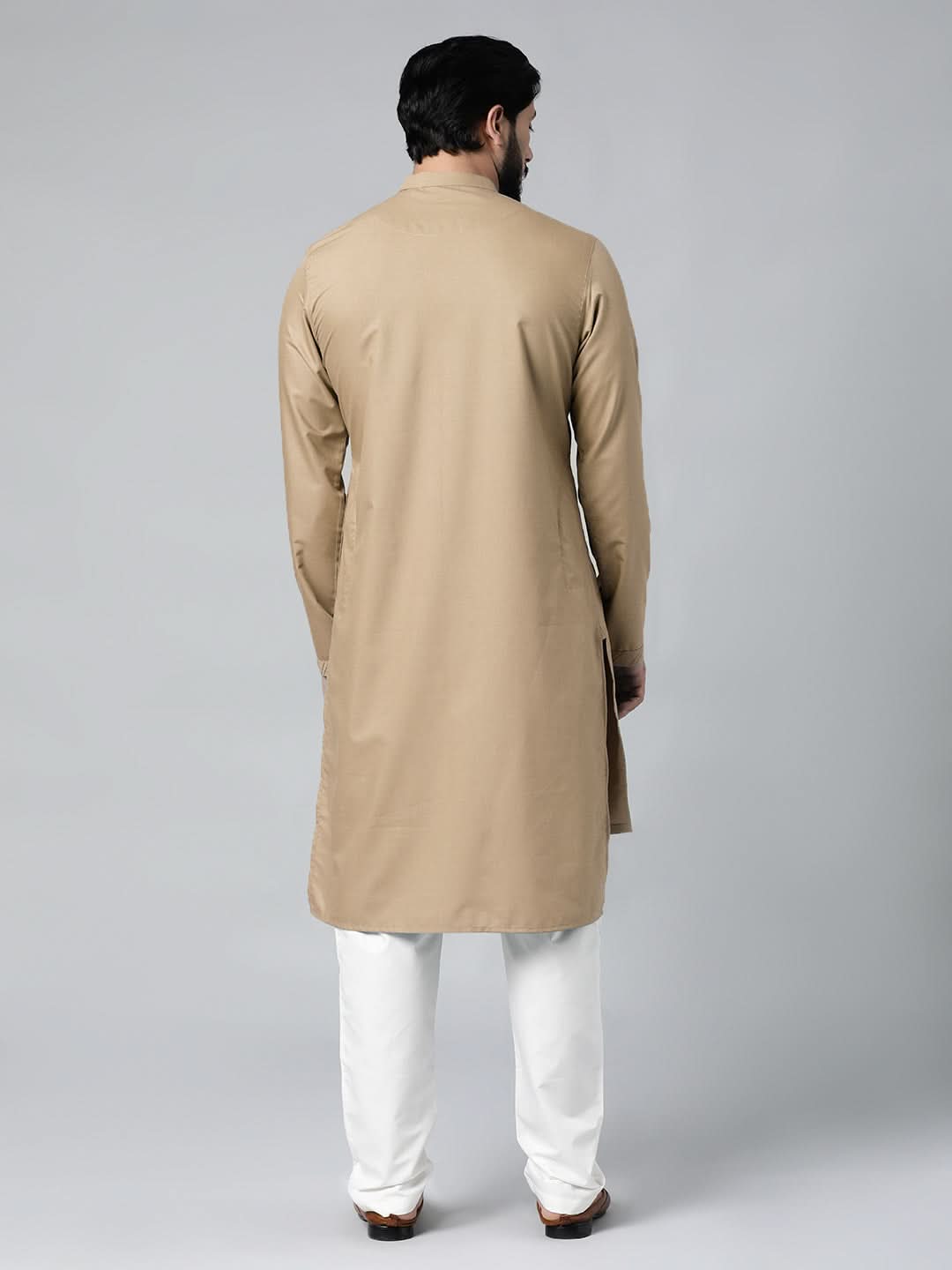 Beige Pintux kurta Set