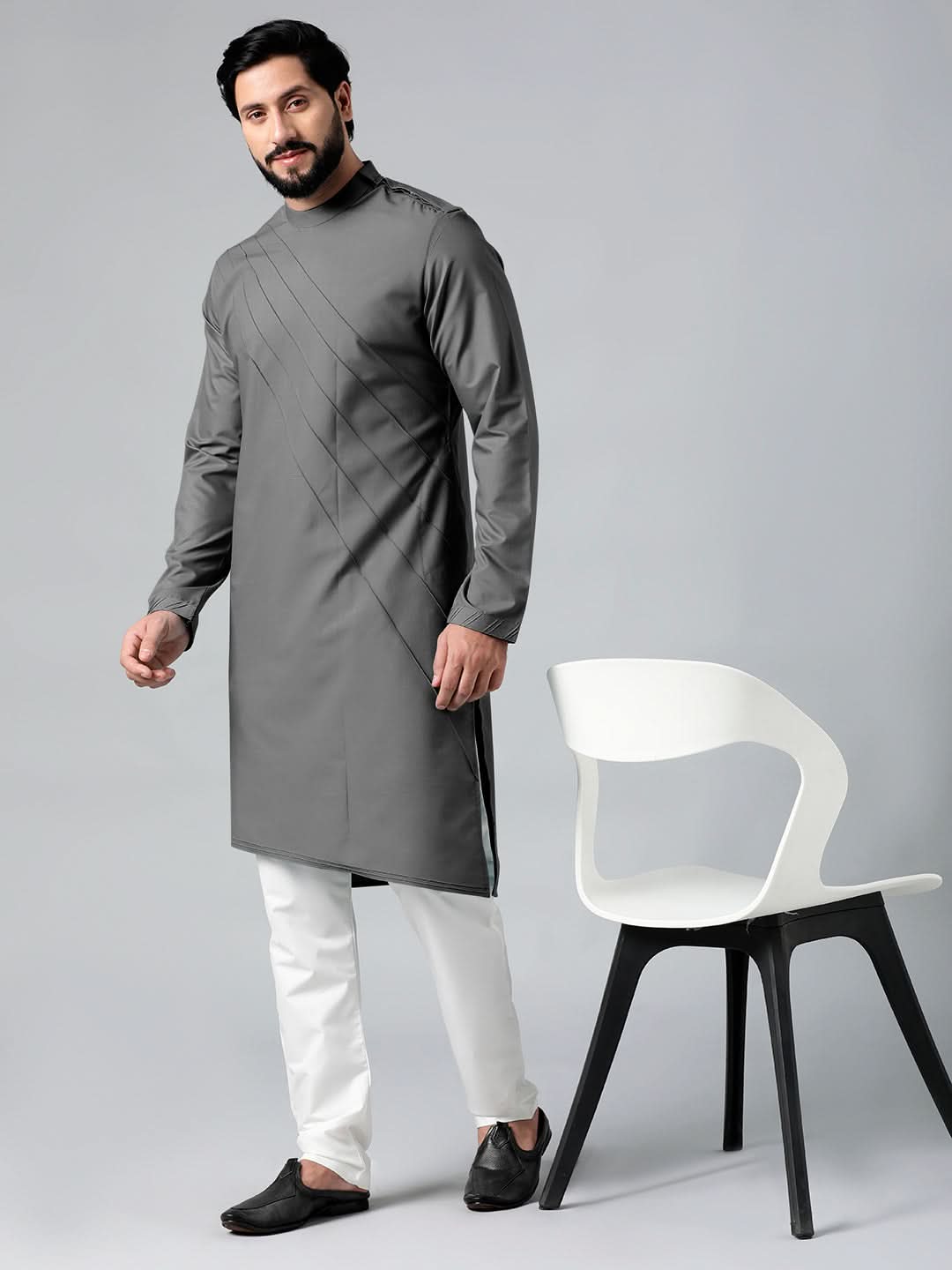Grey Pintux kurta Set