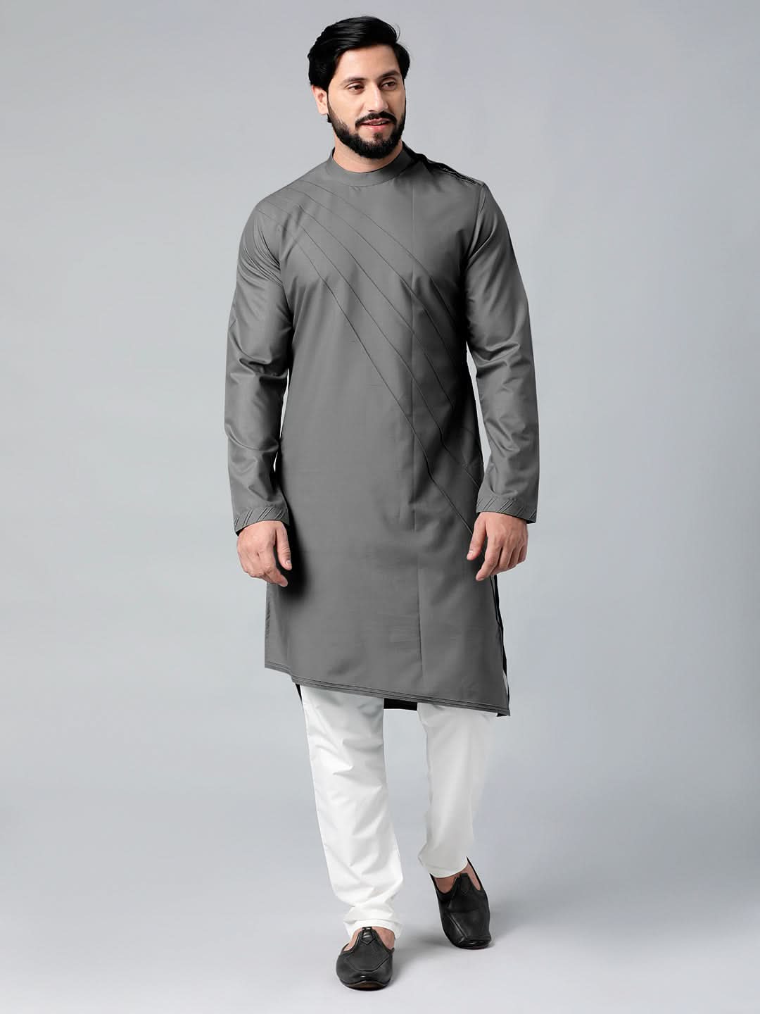 Grey Pintux kurta Set
