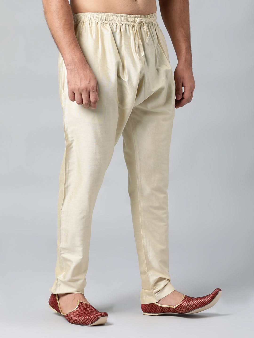 GOLD COTTON SILK PAJAMA