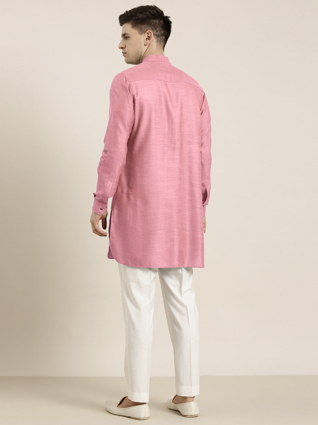 Old Rose cotton Short Pathani