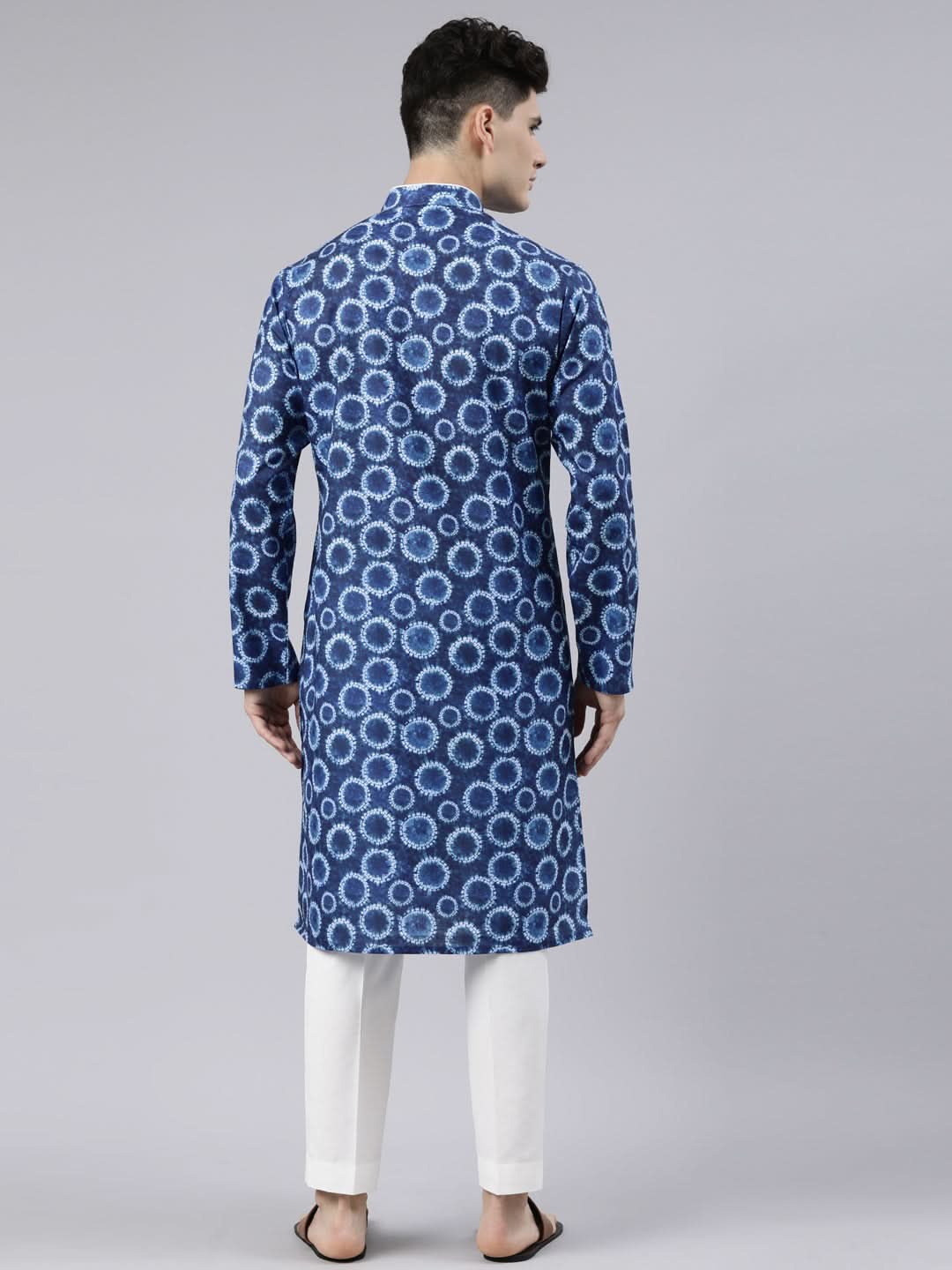 Blue Bandhani Kurta Set