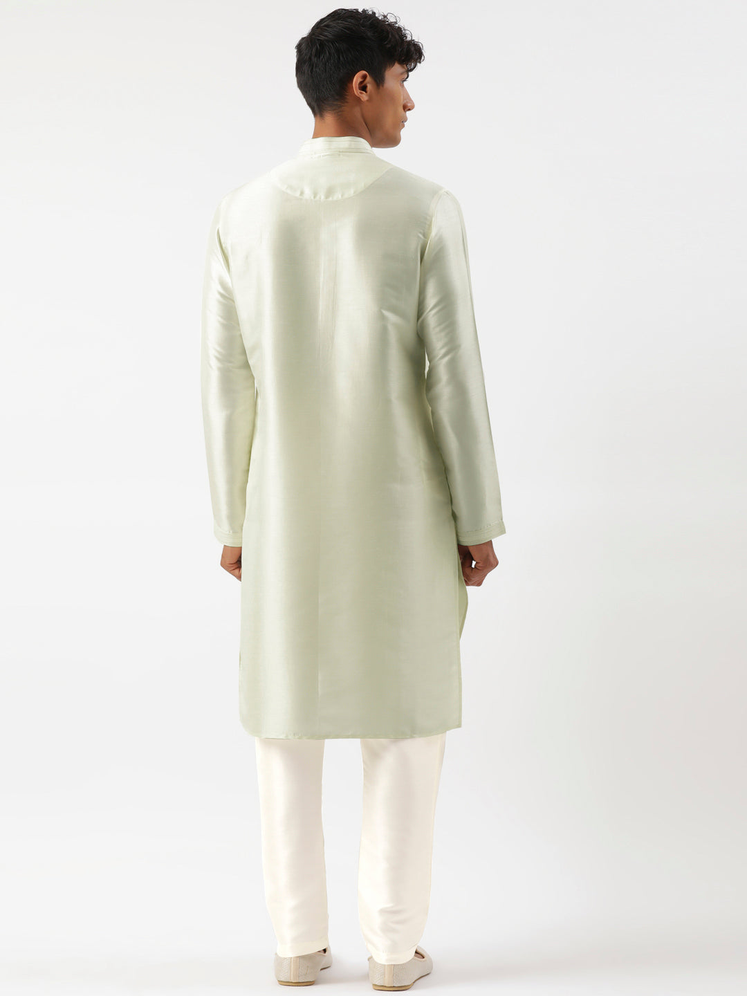 Light Green Embroidered Kurta Set