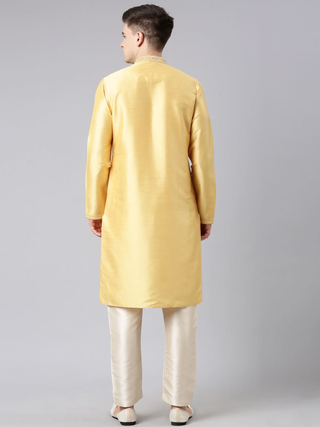 yellow Embroidered Kurta Set