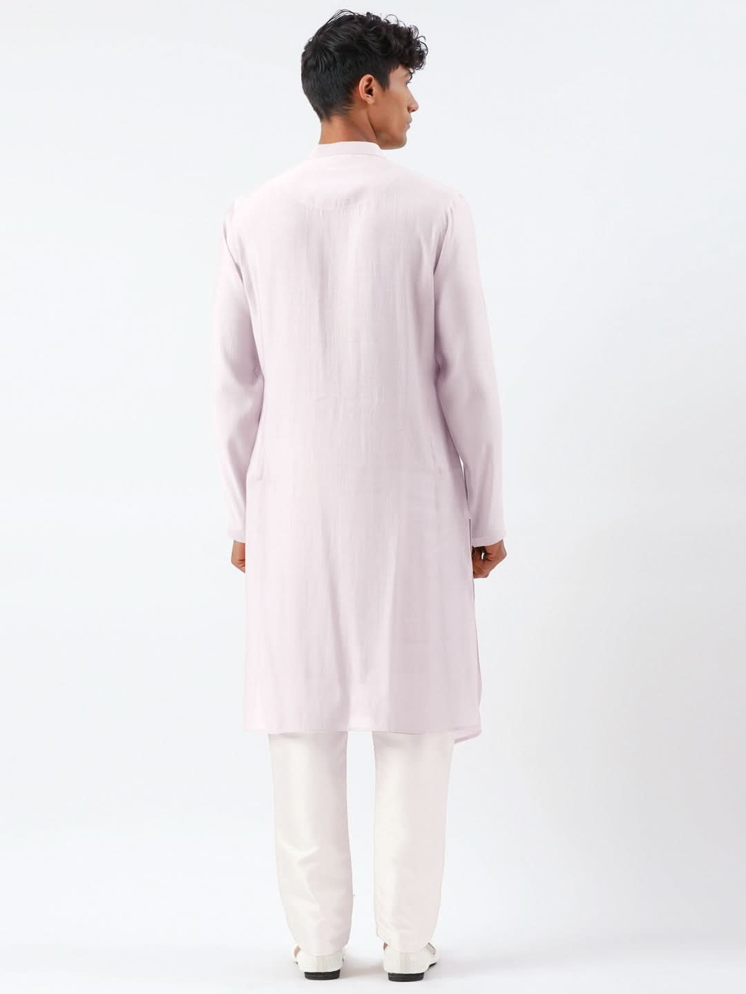 Lavender Open Layered Kurta Set