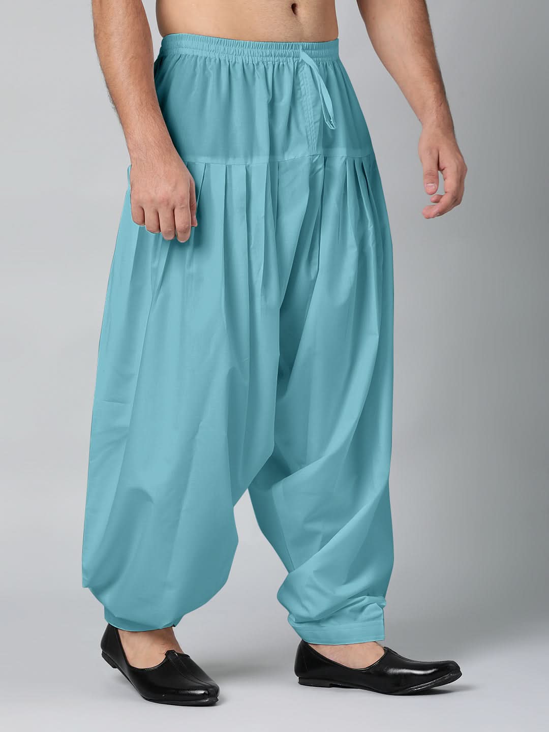 TEAL BLUE FINE COTTON SALWAR