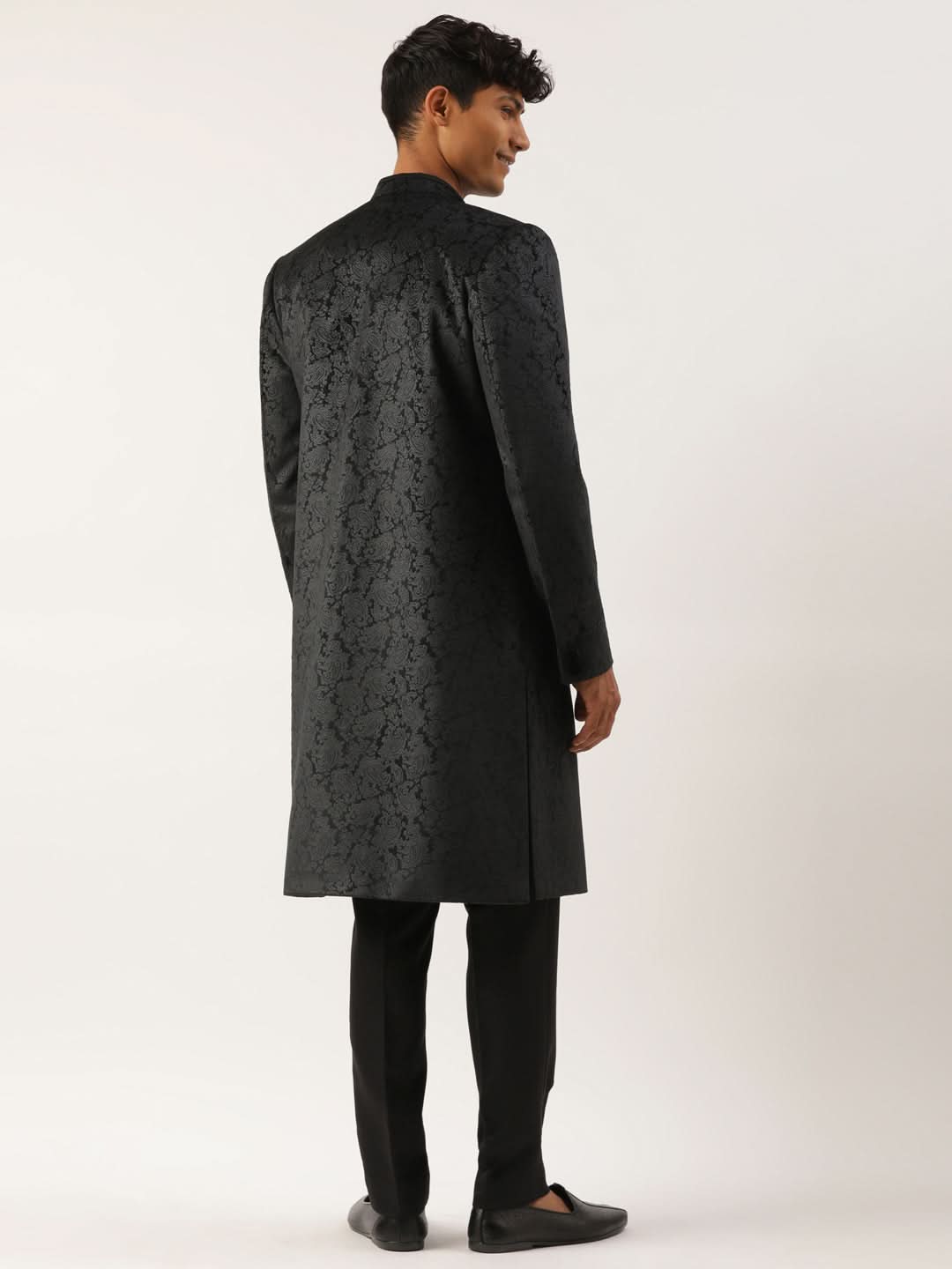 Black Paisley Velvet Indo Set