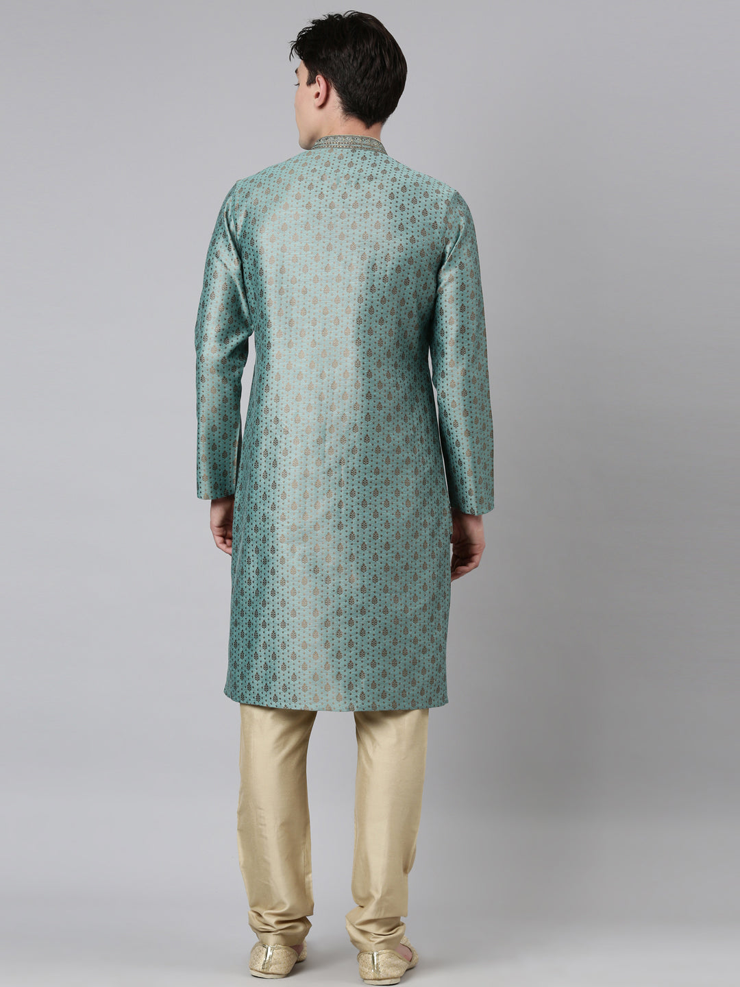 Jade Green Jacquard Kurta Set