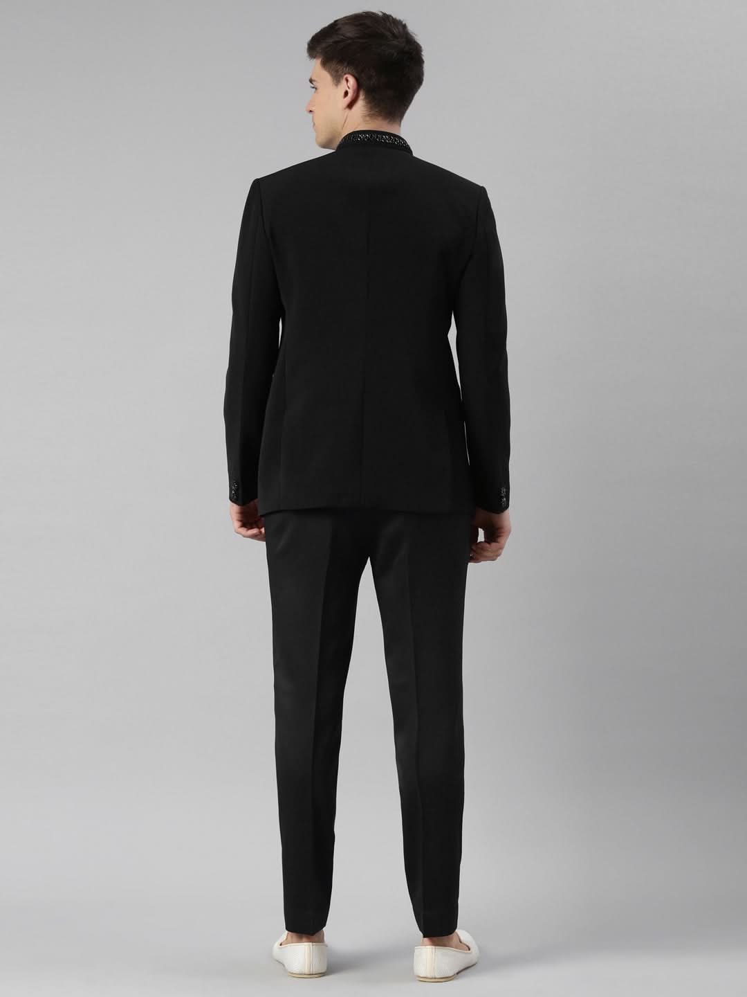 Black Embroidery Bandhgala