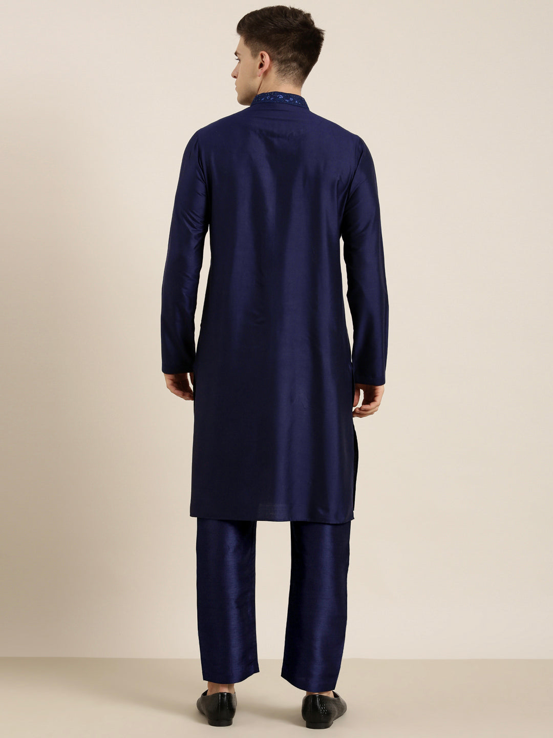 Navy Dori Embroidered Kurta Set