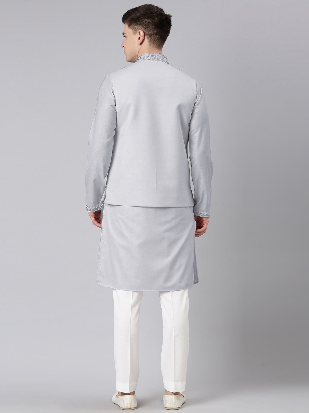 Grey Vivah Story Jacket Kurta set