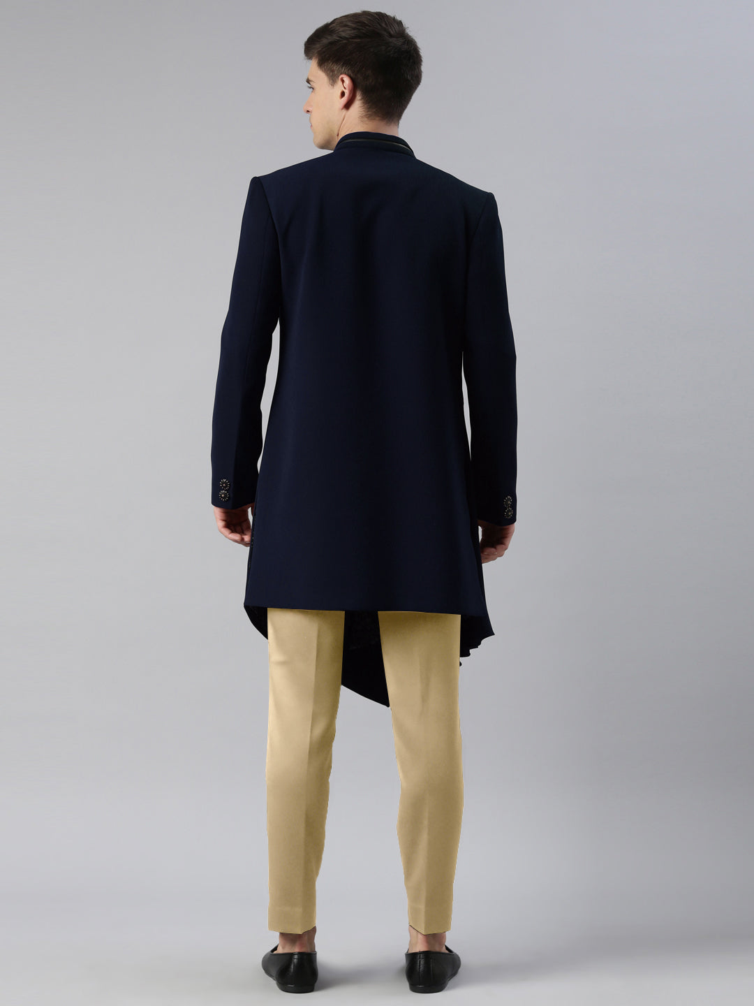 Blue Drape Indowestern