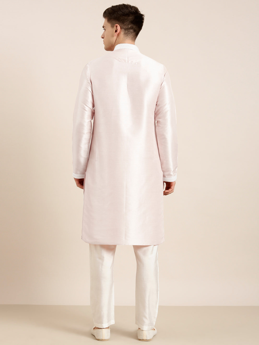 Light pink Embroidered Kurta Set