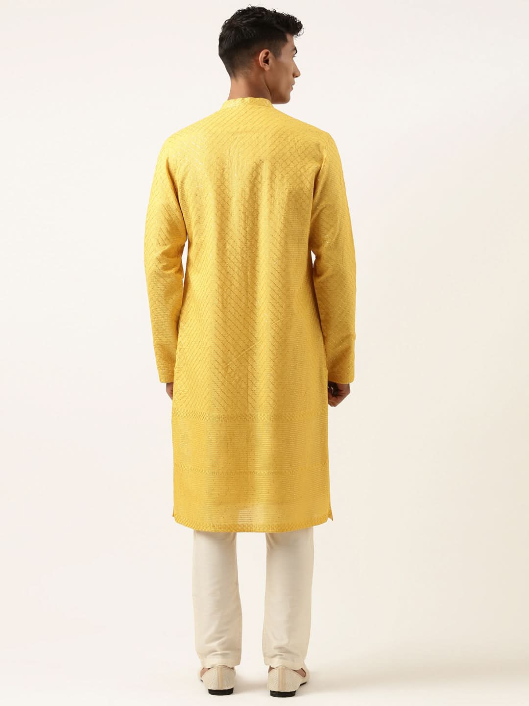 Yellow Embroidered Kurta Set