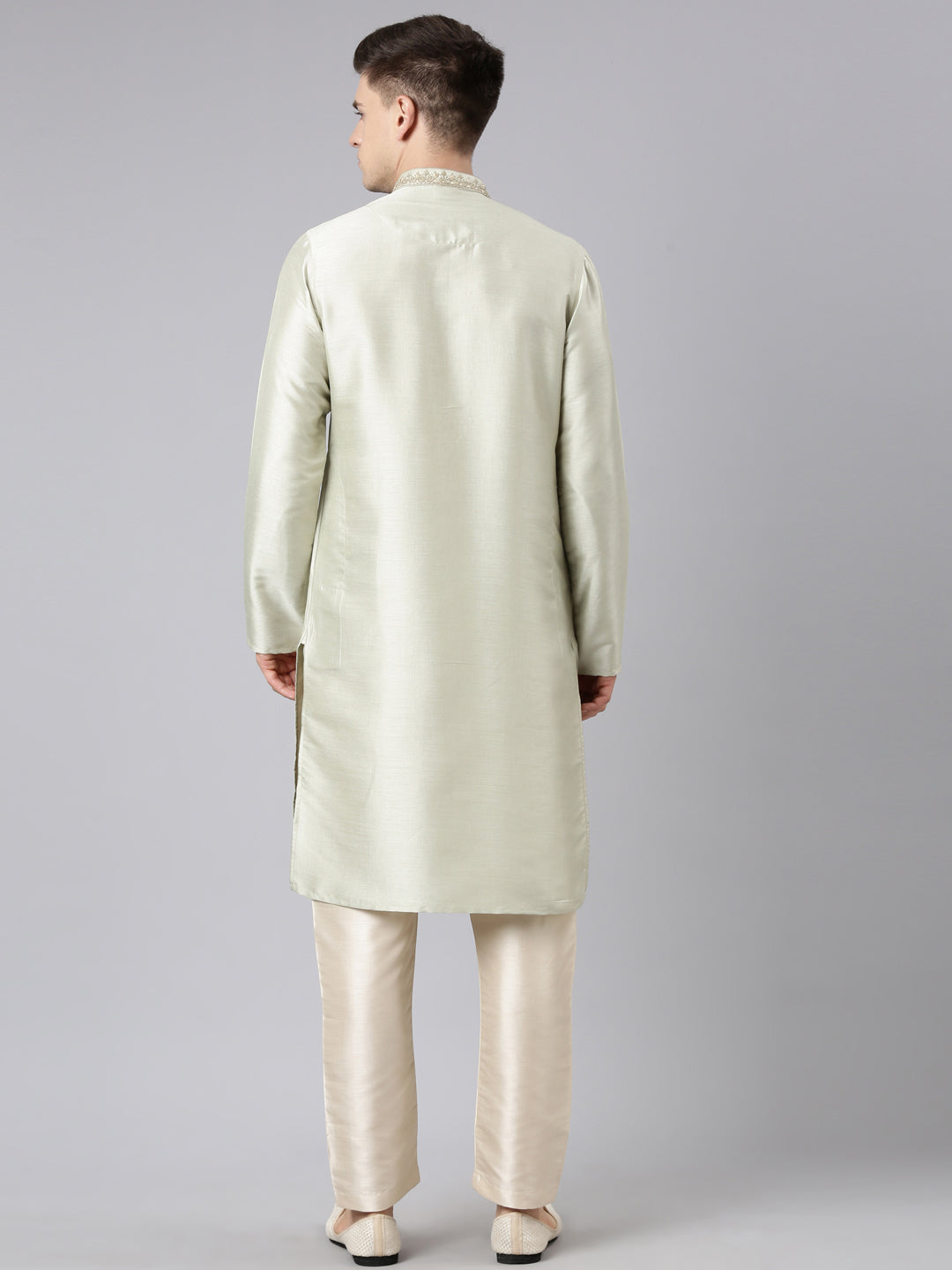 Sage Green Embroidered Kurta Set