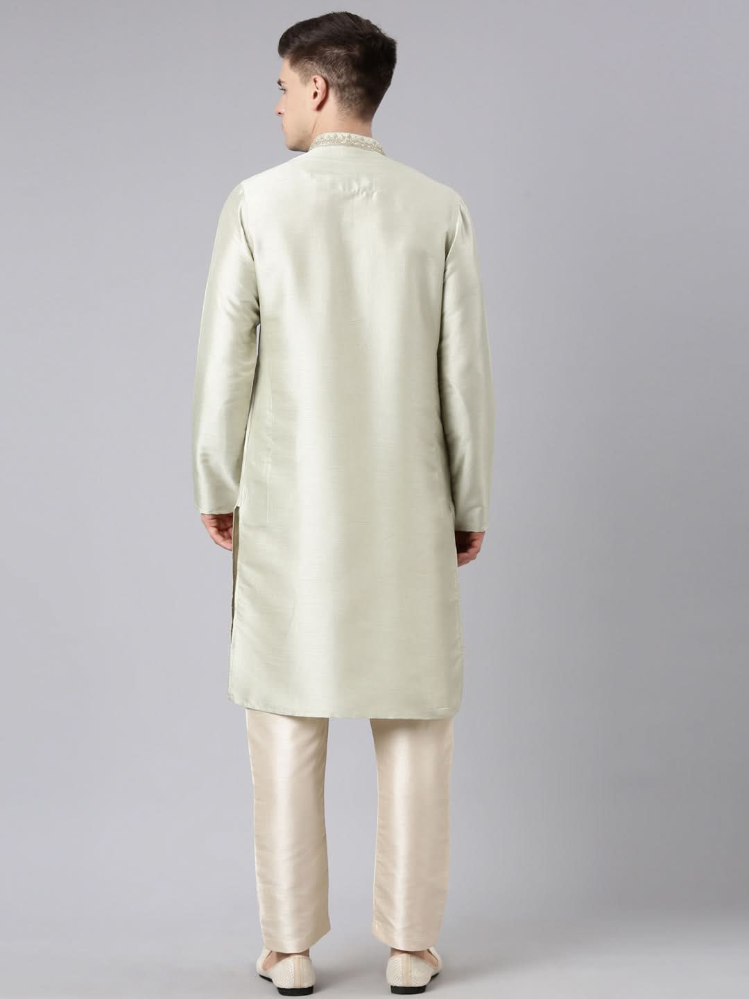 Sage Green Embroidered Kurta Set