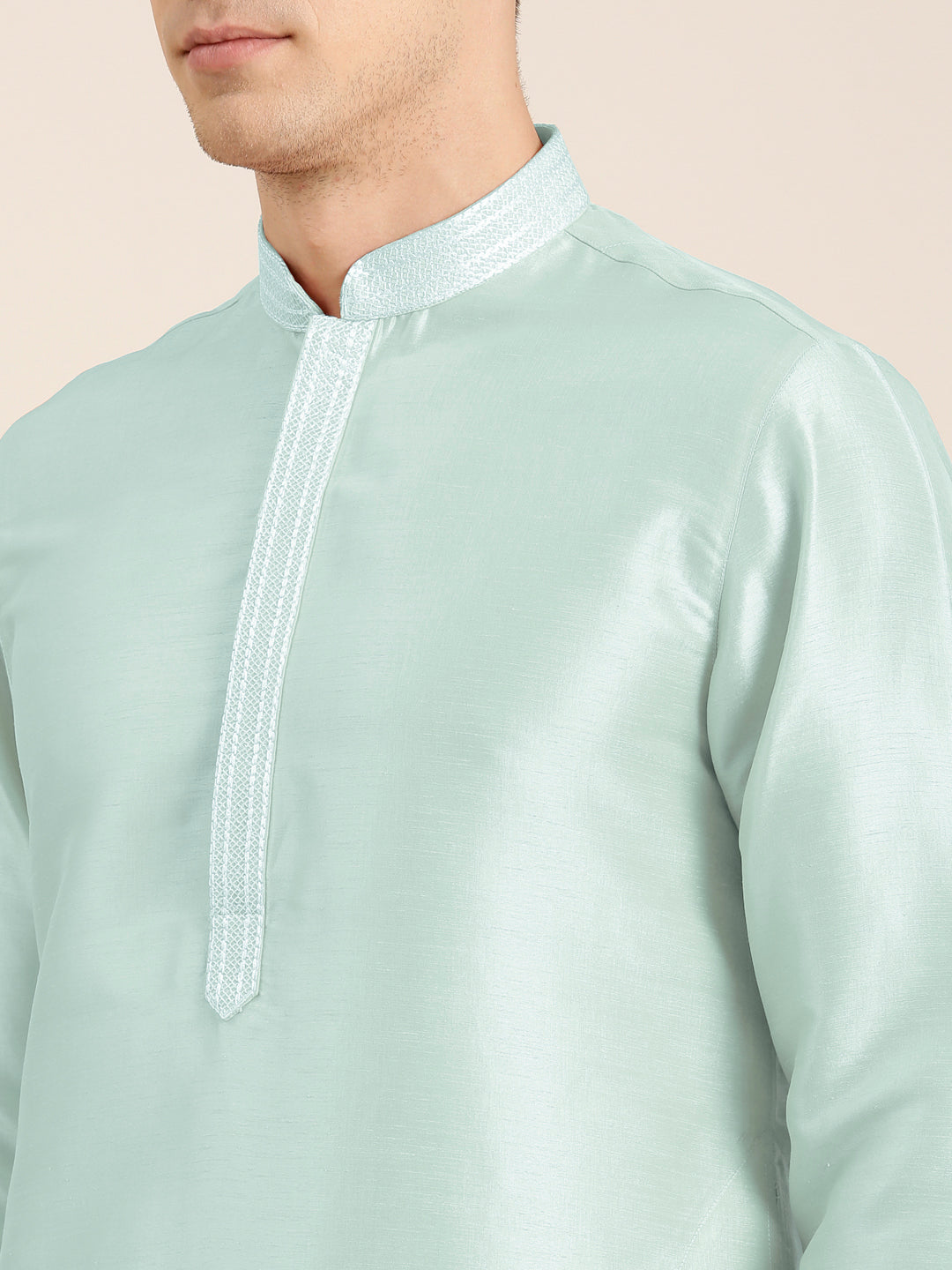Sky Blue Embroidered Kurta Set