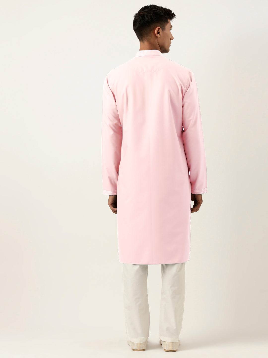 Light Pink Cotton Kurta Set