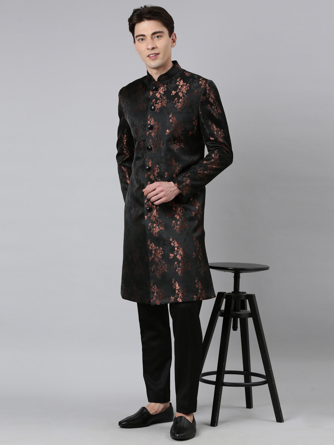 Copper Black Jacquard Indo Set