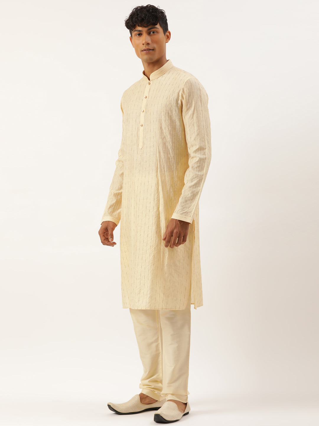 Yellow Embroidered Kurta Set
