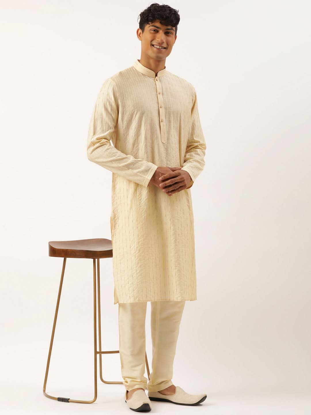 Yellow Embroidered Kurta Set