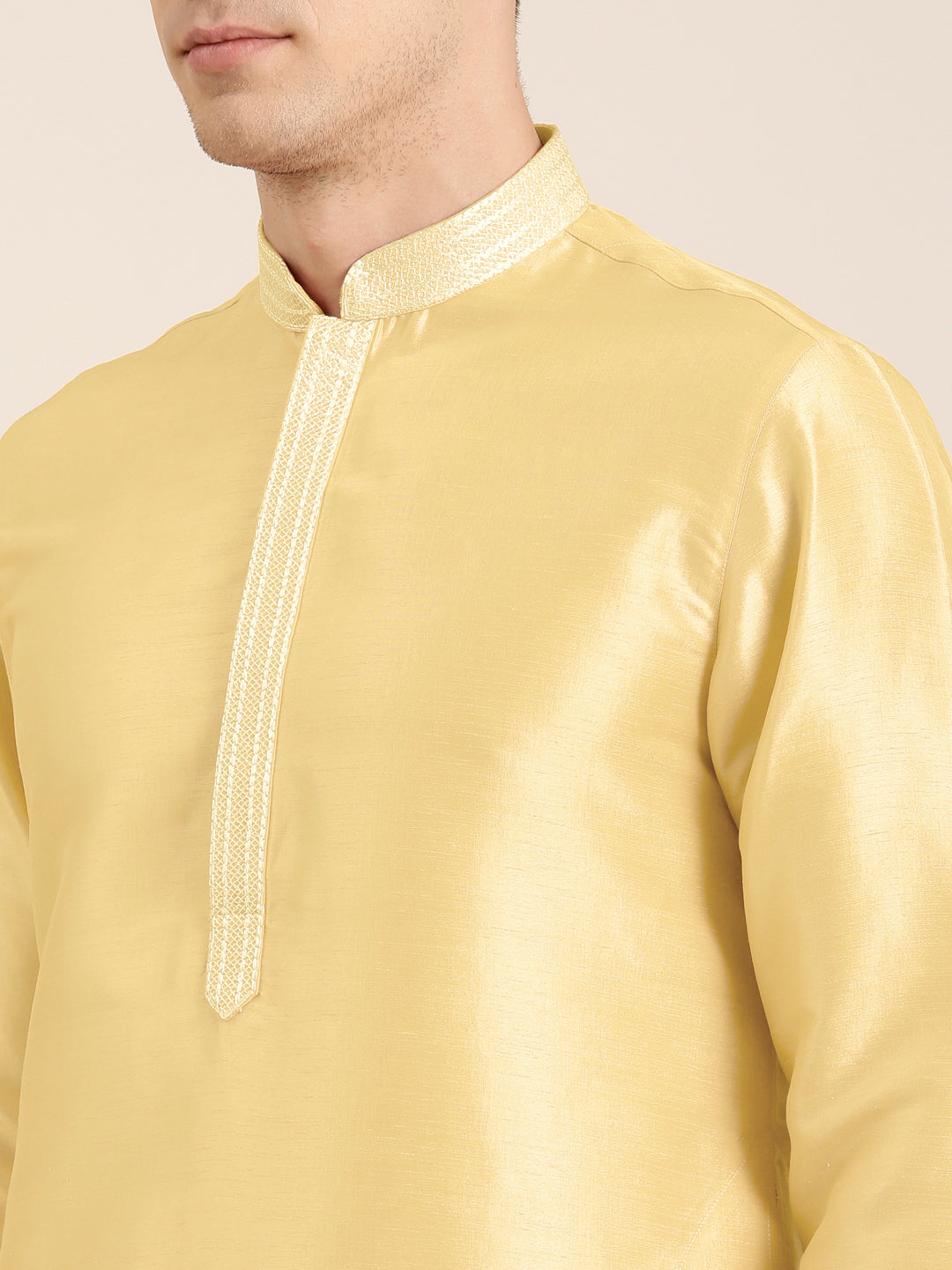 Yellow Embroidered Kurta Set