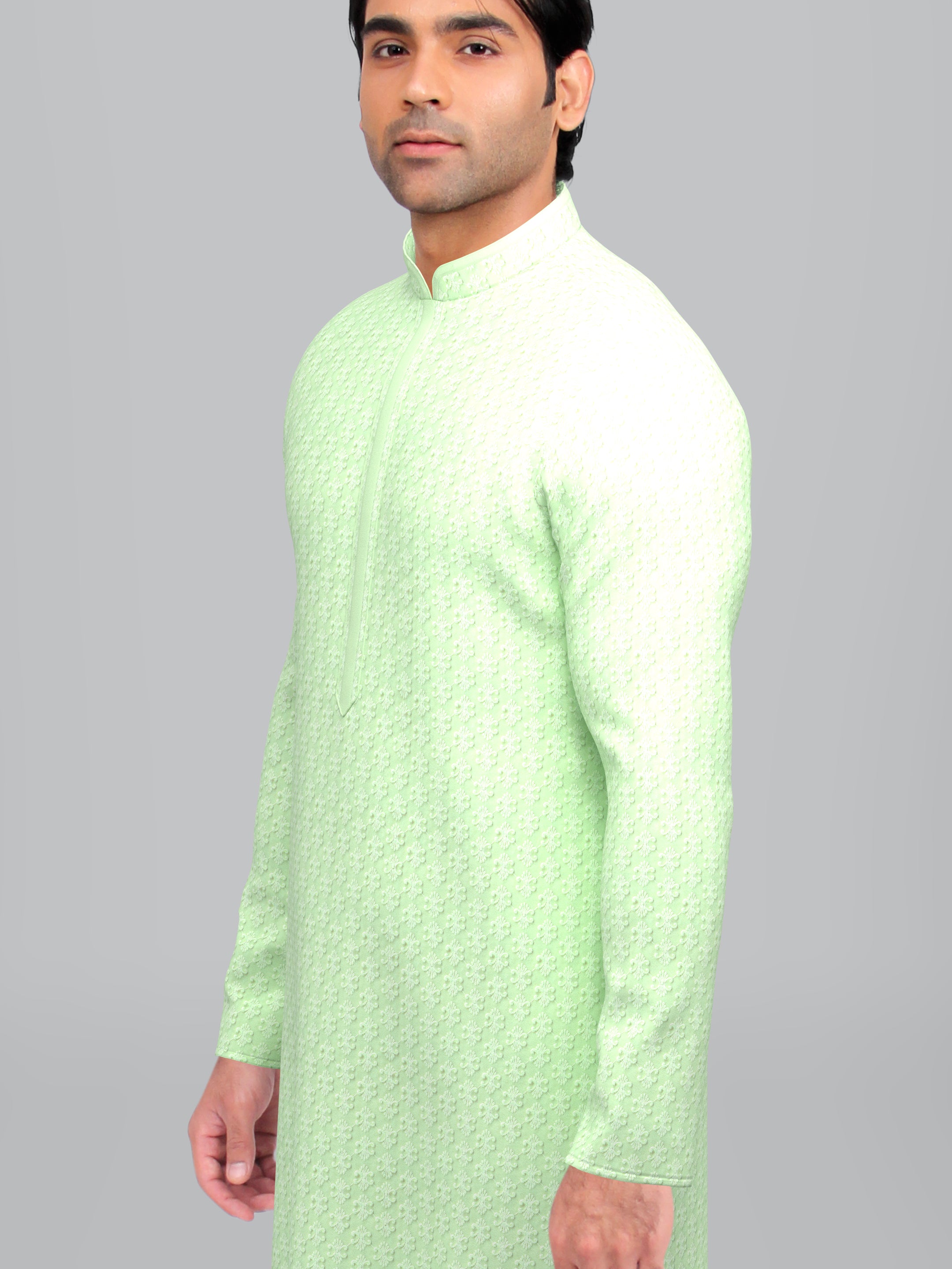 Mint Green Chikankari Kurta Set