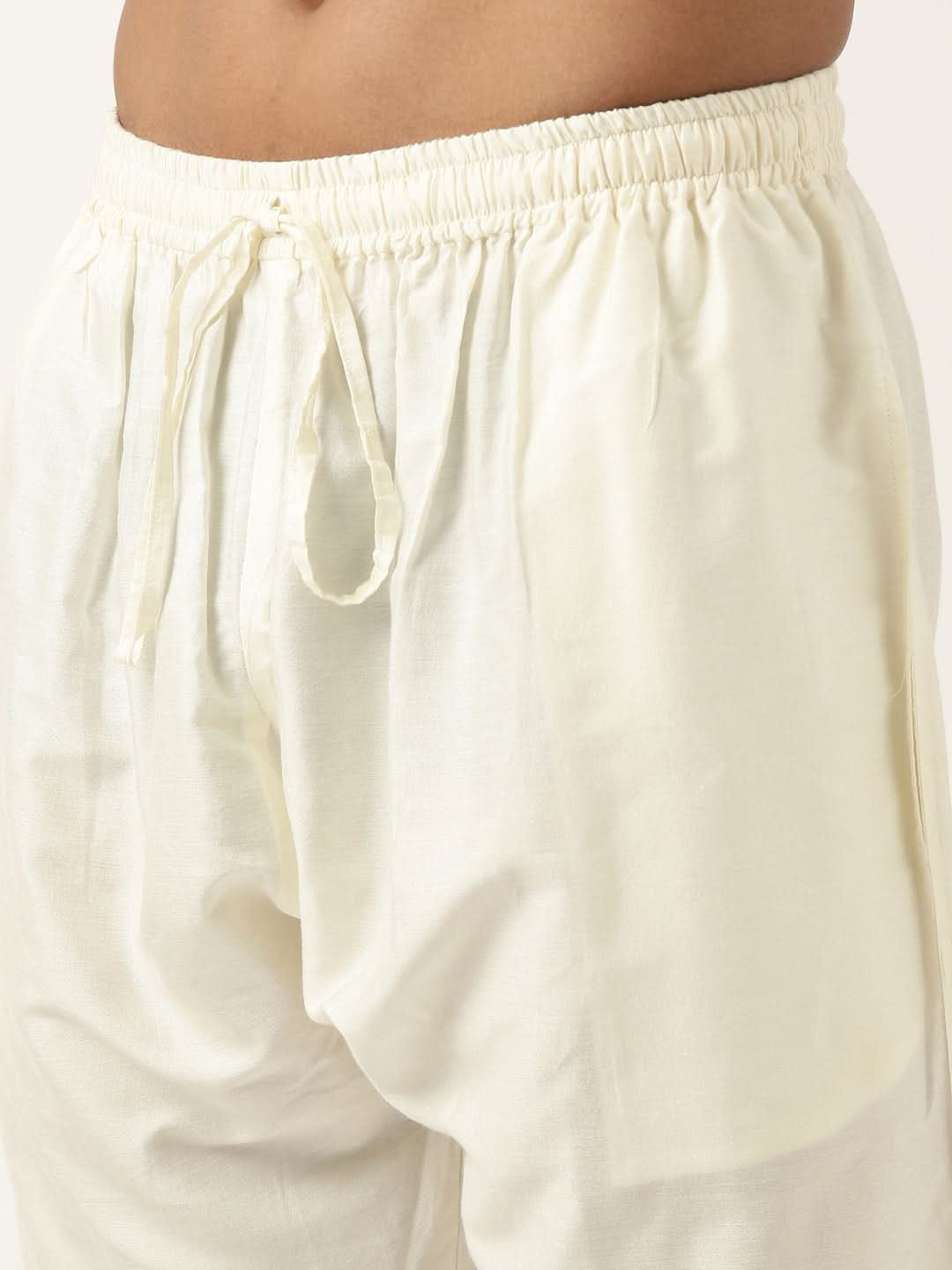 JACQUARD ANGRAKHA STYLE YELLOW KURTA WITH SIDE PLACKET