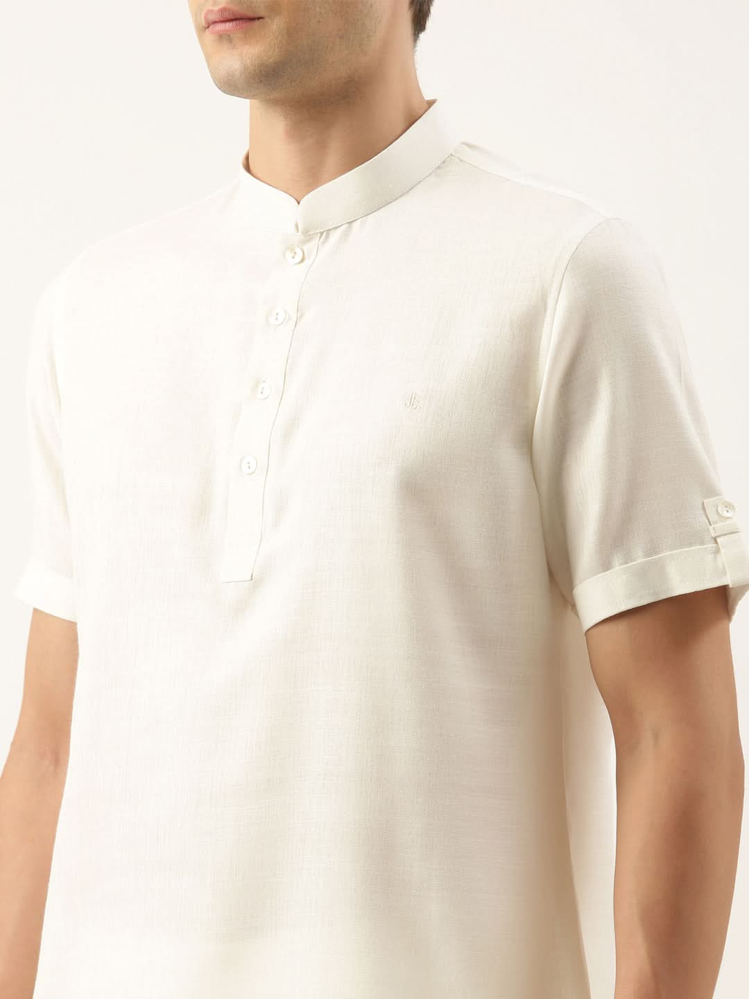 Off white Cotton Short Kurta