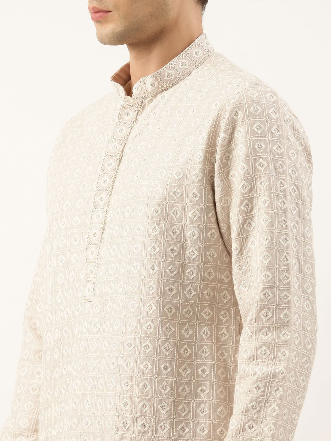 Pink Embroidered Kurta Set