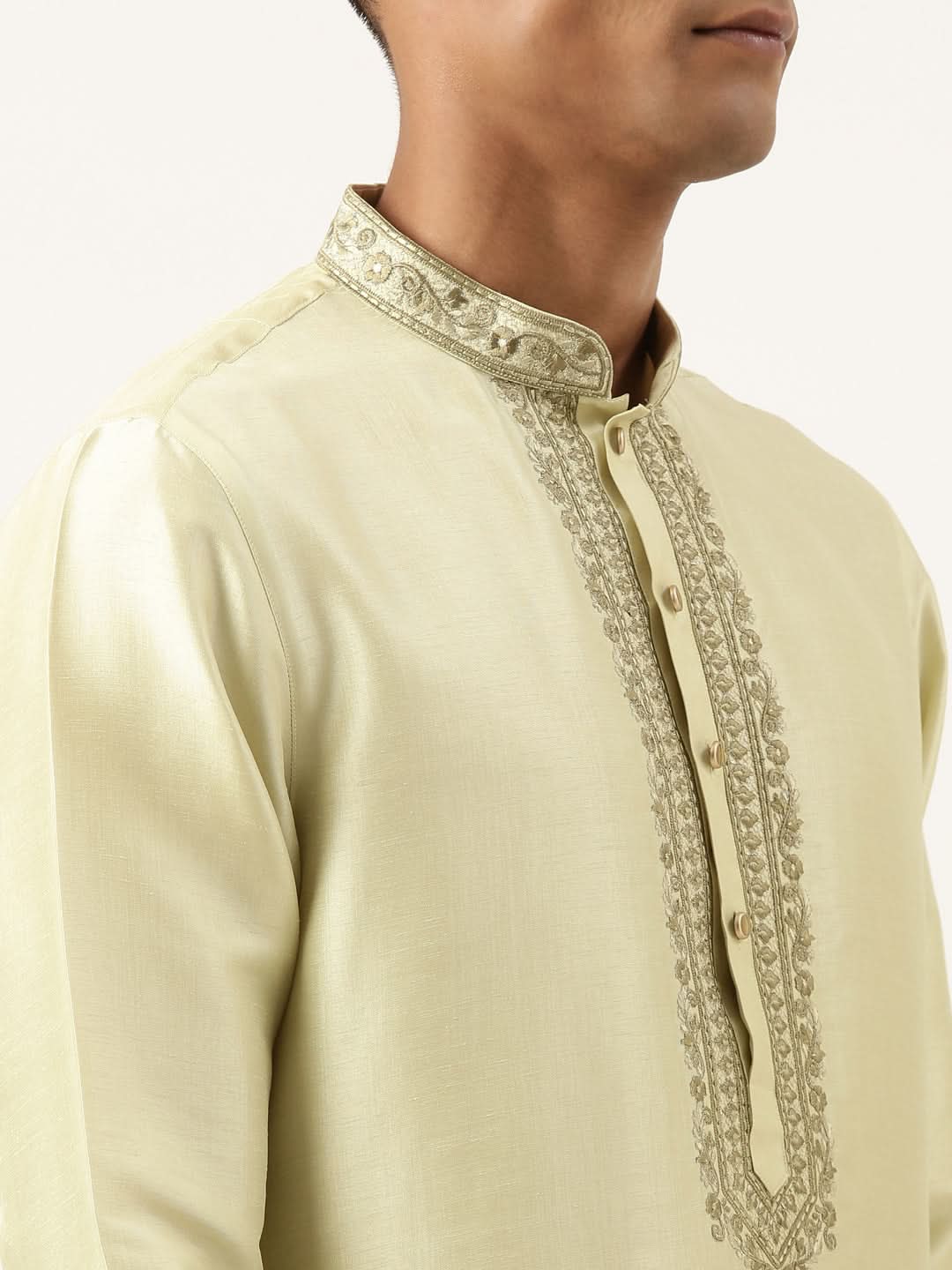Pistachio Embroidery Kurta Set