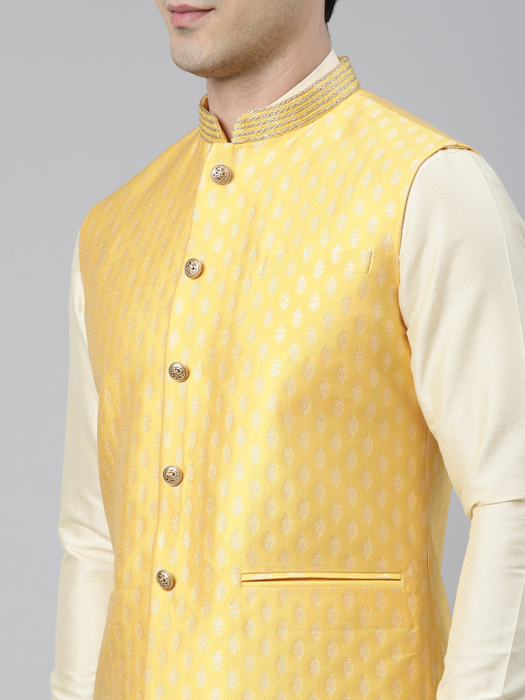 Banarasi Brocade Jacket With Kurta Set
