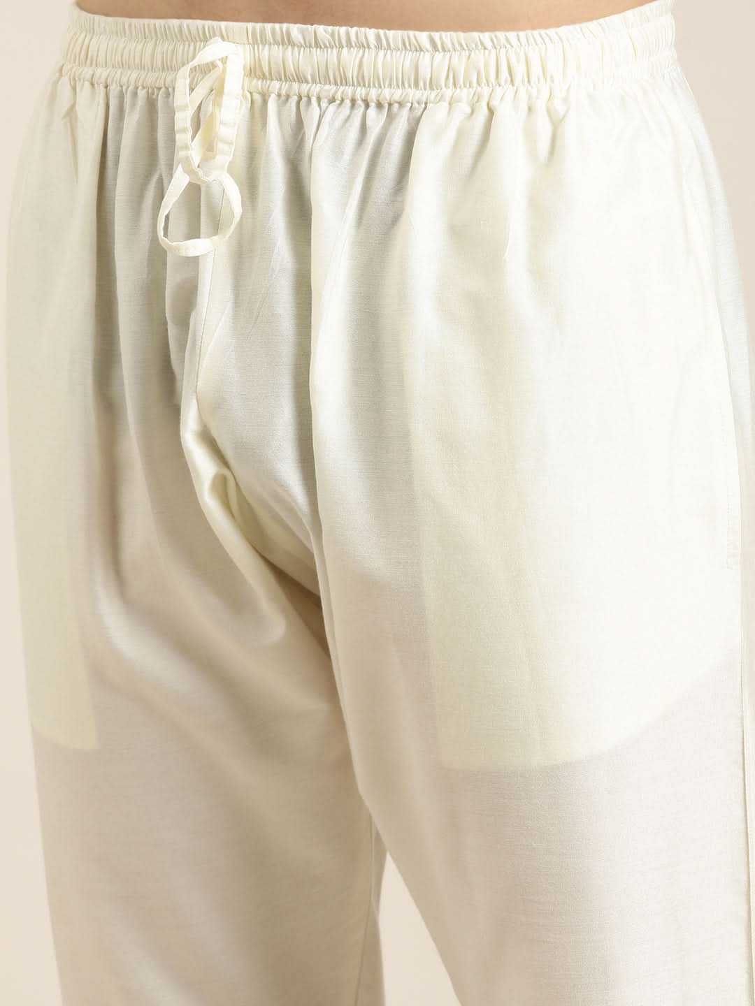 Peach Silk Embroidery Angrakha Kurta Set