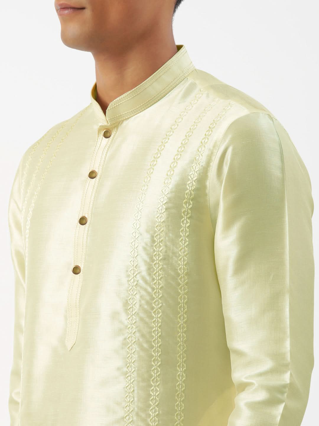 Light Green Embroidered Kurta Set