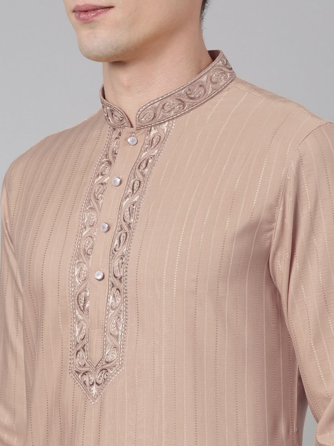 Sepia Embroidered kurta Set