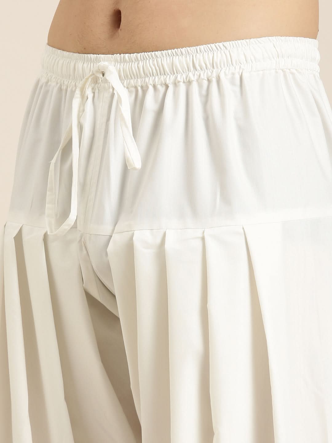 Denim Blue Cotton Pathani With Salwar Set