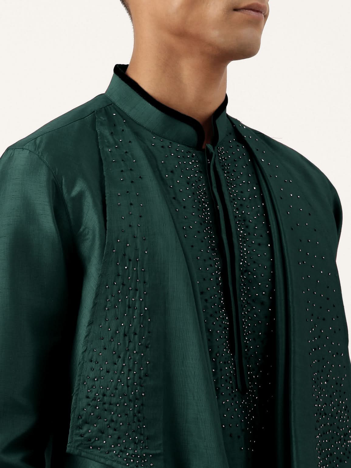 Green Ombre Layered Kurta Set