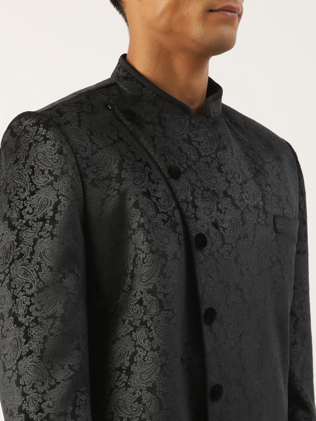 Black Paisley Velvet Indo Set