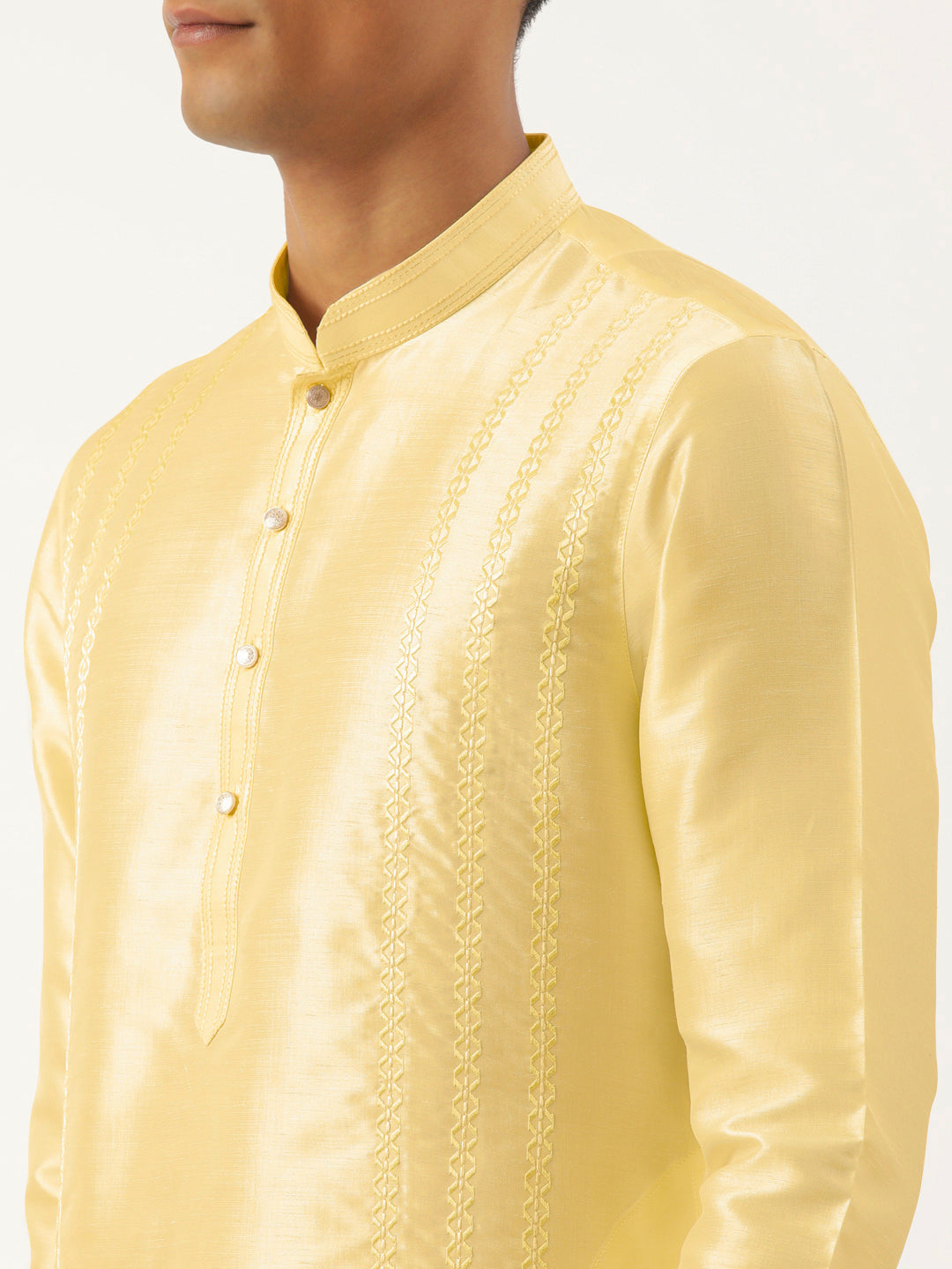 Yellow Embroidered Kurta Set
