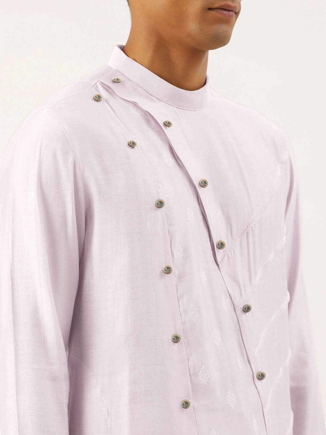 Lavender Open Layered Kurta Set