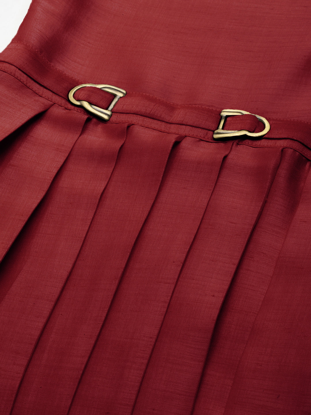 Maroon Drape Kurta Set